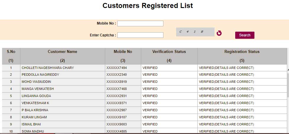 How to check the status of Customer Registration on SSMMS