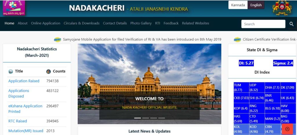 nadakacheri.karnataka.gov.in